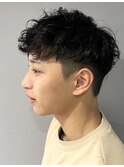 【20代30代に人気】ツーブロック×パーマ