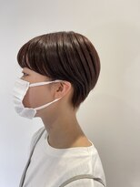 クオレア(CUOREA)&nbsp;ハンサム丸みショート×ナチュラルブラウン艶カラー20代30代40代