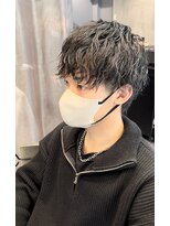 スタイル スマート サロン(STYLE smart salon)&nbsp;ツイストスパイラルパーマツーブロック黒髪束感マッシュウルフ