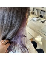 ヘアーデザインスリール(Hair Design THRIRE) イヤリングカラー×パープル