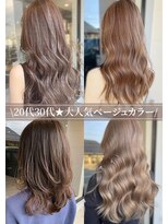 ナンバー(number+)&nbsp;大人可愛い大人美人ふんわりカール小顔カットショコラアッシュ