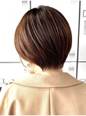 30代40代大人女性/前髪ありショートボブ/ショートヘア/髪質改善