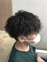 オーシャントーキョー(OCEAN TOKYO)&nbsp;メンズパーマツイスパ波巻きスパイラルマッシュセンターパート