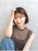 【20代・30代・40代シースルー耳掛けミニボブ】