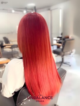 アンバランスオオサカ(UNBALANCE OSAKA) ★レッド/ワインレッド/ボルドー/派手髪/ハイトーン【JUNYA】