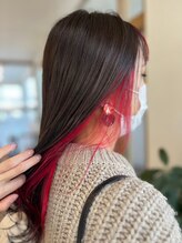 ちょこっと変身♪挑戦しやすいインナーカラー/イヤリングカラーで楽しむ♪【髪質改善/インナーカラー】