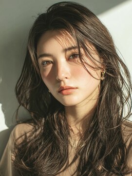 エダ 鎌倉(edA.) 小顔ロング＃髪質改善＃白髪ぼかし＃鎌倉＃40代＃グレージュ