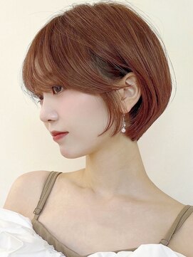 セイドット オモテサンドウ(Say. omotesando) Say.ショートボブ丸みショートローズブラウンモーヴピンク表参道