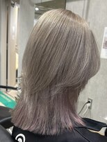 ルイ(ROUIS produced by LUCK 津田沼)&nbsp;ROUIS 津田沼 プレイングカラー/ホワイトグレー/モーヴピンク