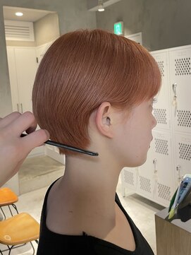 エリマ 調布(elima) レディースコンパクトショートダブルカラーオレンジブラウン