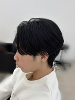 ソソ(soso.)&nbsp;MEN’S HAIR/襟足ありセンターパート/アッシュブラウン/木更津