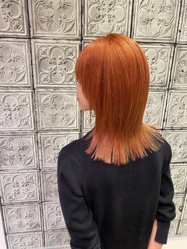 アース いわき店(HAIR&MAKE EARTH) 高発色オレンジミディ