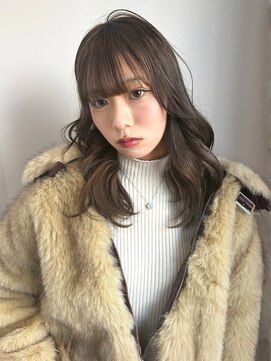 アンニュ(annuy) 顔周りカット グレージュカラー 透明感カラー 艶髪 髪質改善