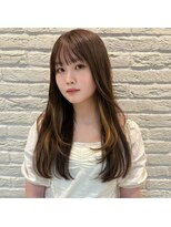 ラメール アヴェダ 西武秋田店(La Melu AVEDA)&nbsp;インナーカラー×艶めき大人ロング
