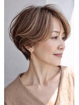 ハーツ(Heart's)&nbsp;白髪ぼかし脱白髪染め大人ショート40代50代60代