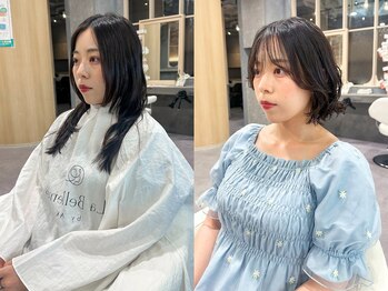 ネアン バイ エーケー 北花田(nean by AK)の写真/[5/22New open]顔周り1ミリにこだわる似合わせ技術◎本当に似合うスタイルへ導くオーダーメイドな提案◎