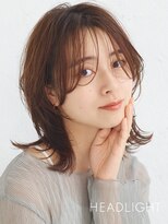 アーサス ヘアー サローネ 五井店(Ursus hair salone by HEADLIGHT)&nbsp;小顔韓国似合わせミディアムウルフレイヤーくびれミルクブラウン