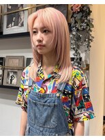 グッドフェローズ キタホリエ(GoodFellas kitahorie) 透明感抜群のレイヤーミディハイトーンカラーブリーチ艶感
