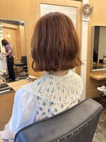 メク(meku)&nbsp;ふんわりオレンジブラウンのbob＊