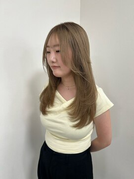 ビーグレイス 美濃加茂店(be Grace) ハイトーンベージュ×20代レイヤースタイル