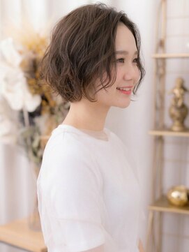 カバーヘア ブリス 志木南口駅前店(COVER HAIR bliss) アッシュグレージュ切りっぱなしハッシュレイヤーボブ志木c9