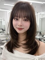 アマトウキョウ アユンチェ(AMA TOKYO×AYUNCHE) 前髪顔まわり韓国ヘアレイヤーカットサイドバンク2wayバンク韓国