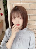 【salon de MiLK 原宿】ボブ×オーシャンベージュ
