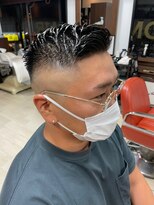 オムヘアー (HOMME HAIR) 【HOMME HAIR 稲田】 サイドパート フェード スタイル