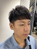 東京barber日本橋マッシュ風ビジネスマンショートヘア