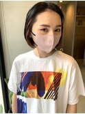 インナーカラー 切りっぱなしボブ/西田