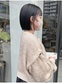 ネイビーグレージュミニボブ/落合
