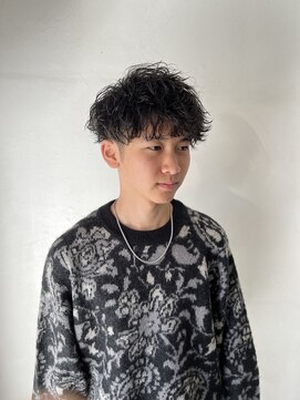 マール 矢場町(MARL) メンズの波巻きスパイラルパーマ