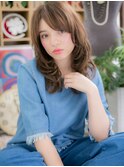 大人ゆる巻きロング小顔マットブラウンc5戸田公園20代30代40代