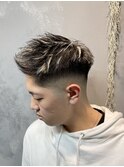 短髪 メッシュ フェード
