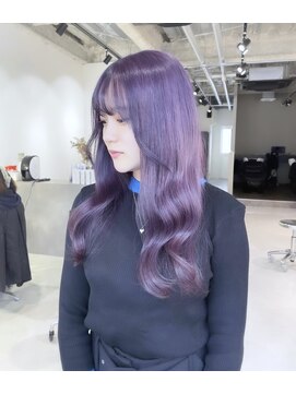 セイル(Sail) 韓国風パープルロング☆[淡路駅]