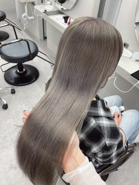 天神美容室 『福岡美容室/ayana』ケアブリーチで作る艶ハイトーン！