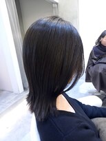 艶髪ストレート&グレージュ