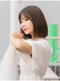 大人可愛いナチュラルボブ