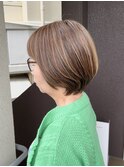 白髪率高めの方におすすめ。シフォンベージュハイライト
