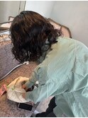 くしゃっとパーマ■立川20代30代ハイライトブリーチダブルカラー