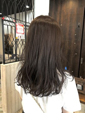 リュンヌ 門前仲町(lune) ★似合わせカットグレーベージュ髪質改善インナーカラー前髪