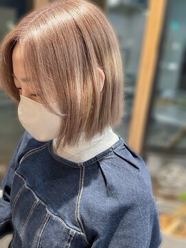 リノショアーズ 元町店(RINOSHORES) 10代20代★大人かわいいダブルカラーブリーチミルクティーカラー