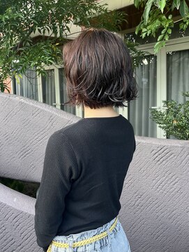 トップヘアー 玉島店(TOP HAIR) 《TOPHAIR 玉島店/ もも》ボブ×ラベンダーベージュ