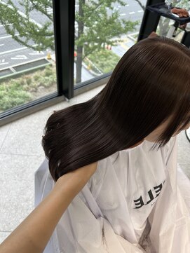 ペレ 梅田(PELE) 前髪/アンブレラカラー/こなれミディ/イメチェン/ウェーブパーマ