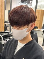 エルマーク 天王寺(L-MARK)&nbsp;マッシュナチュラルカラーマッシュメンズヘアカラーツーブロック