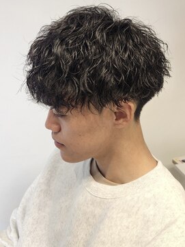 ニアウ 高崎店(Niau) メンズマッシュツイストスパイラルパーマ群馬高崎眉毛韓国