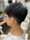 ツーブロックショート