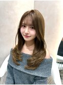 イメチェン外ハネボブ美髪×ブリーチなしレイヤー韓国[銀座]