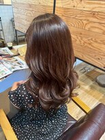 エンライズハナレ(en rise hanare) ロング/ハイトーン/ベージュ/ブラウンベージュ/セミロング