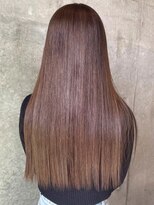 セル(CELL)&nbsp;髪質改善 ブラウンカラー ストレート 美髪 縮毛矯正 艶髪